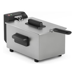 Friggitrice ad olio 2000W (600ml) Deep fryer Inox e Black FR 9334