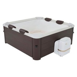 Spa idromassaggio rigida (160x160x65cm) 6 persone TRIBECA Noce scuro F TR062W