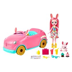 Bunnymobile Auto con Bambola e Coniglietto Twist ENCHANTIMALS HCF85