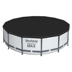 Copripiscina (427 cm) STEEL PRO MAX Rotondo Nero 58248 6