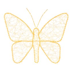 Farfalla Oro (L58 H43 cm) 1 gioco di luce (1pz) 400 luci - MICROLED Bianco caldo IP44 490654