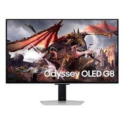 Image of Monitor 32" ( OLED 4K 2160p UHD 240Hz ) ODYSSEY OLED G8 UHD Pivot argento e nero LS32DG800SUXEN cod094