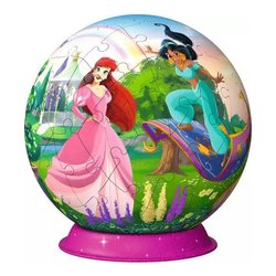Puzzle 3D 72 pz Puzzleball 6a+ (12,9x15,9cm) DISNEY PRINCESS 11579