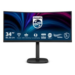 Image of Monitor 34" ( LED 2K 1440p QHD 120Hz ) 3000 SERIES WQHD Curvo nero 34B2U3600C 00 cod094
