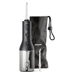 Idropulsore SONICARE Power Flosser 3000 Black e Silver HX3826 33 Batteria integrata ricaricabile