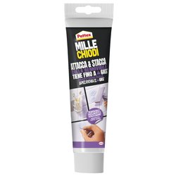 Collante a contatto removibile Attacca & Stacca MILLE CHIODI (44gr) Trasparente 2970810