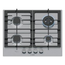 Piano cottura gas 4 zone SERIE 6 PCH6A5I90 FlameSelect Inox (60cm)