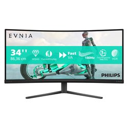 Image of Monitor 34" ( LED 2K 1440p QHD 180Hz ) EVNIA 3000 WQHD Curvo Charcoal 34M2C3500L 00 cod094