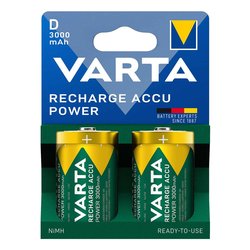 Batteria Torcia D ricaricabile 3000mAh RECHARGE ACCU POWER (2pz) 56720101412