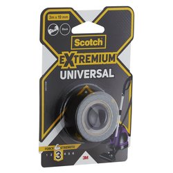 Nastro telato Extremium Universal 1,9cm x 3m 3M Nero 7100206489