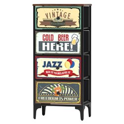 JAZZ Cassettiera 4 Cassetti (45cm) Mobile KIT
