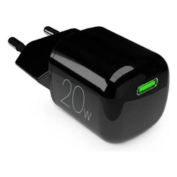 Caricabatterie USB Type-C MINIPRO 20W GaN Black PUFCMTCUSBC20WGBLK