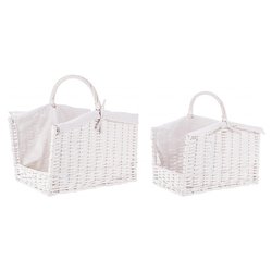 Set ceste Set 2 cesta legna alesha bianco 0415525