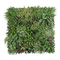 Siepe sintetica Parete sintetica mix c-fiori 100x100 0790458