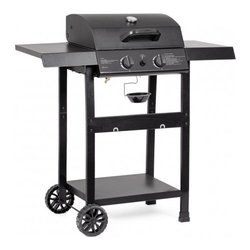 Barbecue GPL 2 bruciatori cottura a griglia, forno LOUIS Nero 0790315