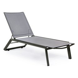 Lettino prendisole alluminio CRUISE Antracite 0662302
