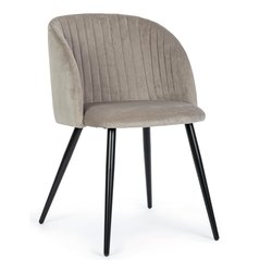 Image of QUEEN Sedia Velvet tortora cod094