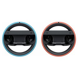 Image of Volante simulatore guida SWITCH 2 Wheel Pair nero Blue e rosso 10015099 cod094