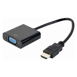Cavo adattatore CABLEXPERT Black 0,15m A HDMI VGA 04