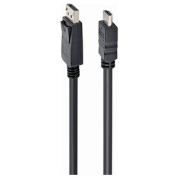 Cavo adattatore CABLEXPERT Black 1m CC DP HDMI 1M