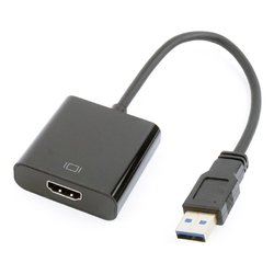 Cavo adattatore CABLEXPERT Black 0,15m A USB3 HDMI 02