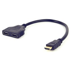 Cavo HDMI CABLEXPERT Passive dual port Black DSP 2PH4 04