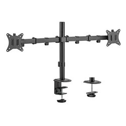 Supporto monitor TV scrivania ( 18 Kg ) VESA 100 x 100 Dual Black MA D2 01