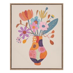 Flores pintadas Dipinto (40x50cm) Art 3