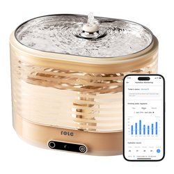 Distributore alimenti SMART ROLA Pet Water Fountain Plug in version Beige EA0409