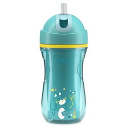 Tazza bimbo termica con cannuccia (266ml) (14m+) SPORT CUP Azzurro 00069912500000