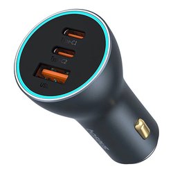 Caricabatterie accendisigari USB Type-A, USB Type-C GaN Chip 65W Black C00035202841 00