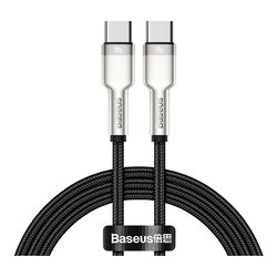 Cavo USB C CAFULE Metal 5A Black e Silver 2m CATJK D01