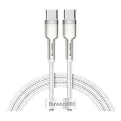 Cavo USB C CAFULE Metal 5A White e Silver 2m CATJK D02