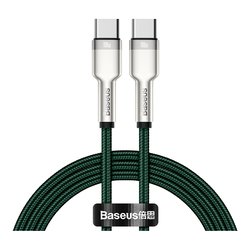 Cavo USB C CAFULE Metal 5A Green e Silver 2m CATJK D06