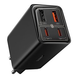 Caricabatterie USB Type-A, USB Type-C Gan6 Pro 65W Black P10162701113 00