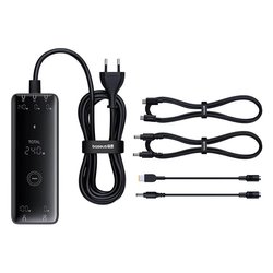 Caricabatterie USB Type-A, USB Type-C 240W Digital Gan Black P10163901113 00