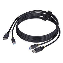 Cavo adattatore KVM DisplayPort e USB Black 1,8m DU1226 KVM CABLE