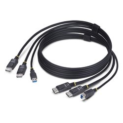 Cavo adattatore KVM Dual DisplayPort e USB Black 1,8m DDU1226 KVM CABLE