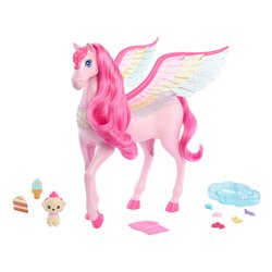 Image of Rosa Pegasus Touch of Magic con cucciolo BARBIE HLC40 cod094