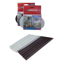 Paraspifferi STRIP guarnizione adesiva profilo ad E mt. 6 (9x4 mm) Bianco 1000 4