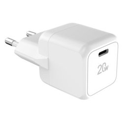 Caricabatterie USB Type-C 20W White MA GAN20 EU W