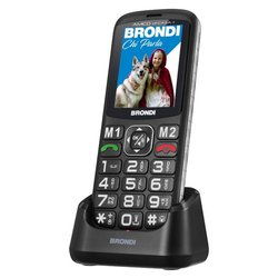 Image of Cellulare 2G Gprs AMICO DI CASA+ Dual SIM nero cod094