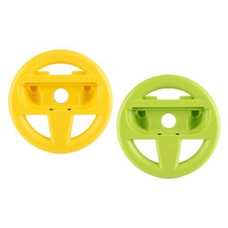 Volante simulatore guida SWITCH 2 Dual Wheel for Joy Con 2 Green e Yellow VOS20002