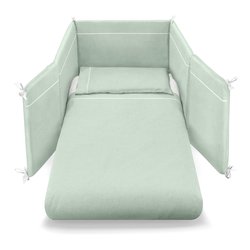 Piumone lettino set 3 pz per evolutivo TRANSFORMER Menta 0687Tram