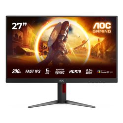 Monitor 27" Full HD 1080p Pivot Black e Red 27G4HA