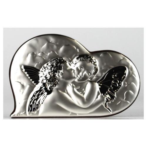 Icona Argento Cuore (13x8cm) ANGELI 026 12