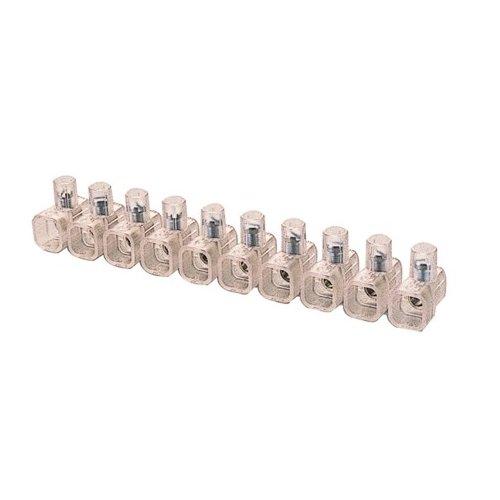Set morsetti elettrici Unipolari Isolati 10 pz Trasparente per cavi 2,5 mmq PP0191
