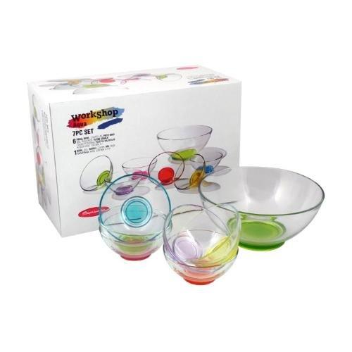 Set coppette Vetro 7 pz per macedonia AQUA Multicolor