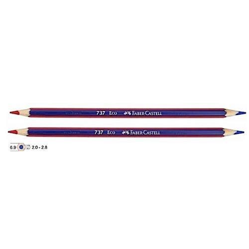 Set matite colorate speciali bi-colore sezione esagonale 2 pz Janus 2160 Rosso e Blu 11073799002