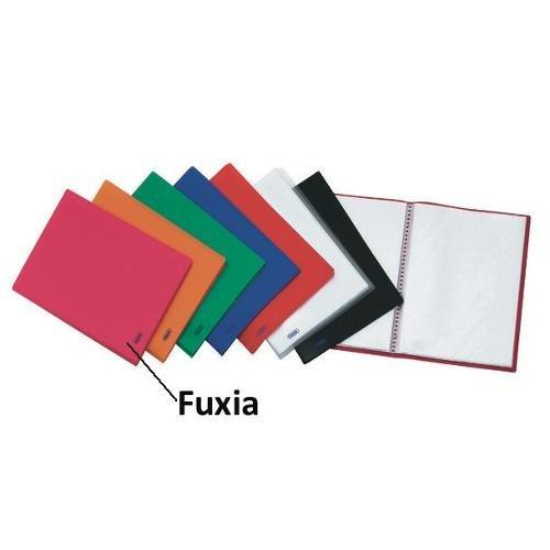 Porta listini 40 buste formato A4 (21x29,7 cm) finitura buccia d'arancia Fucsia 100460277